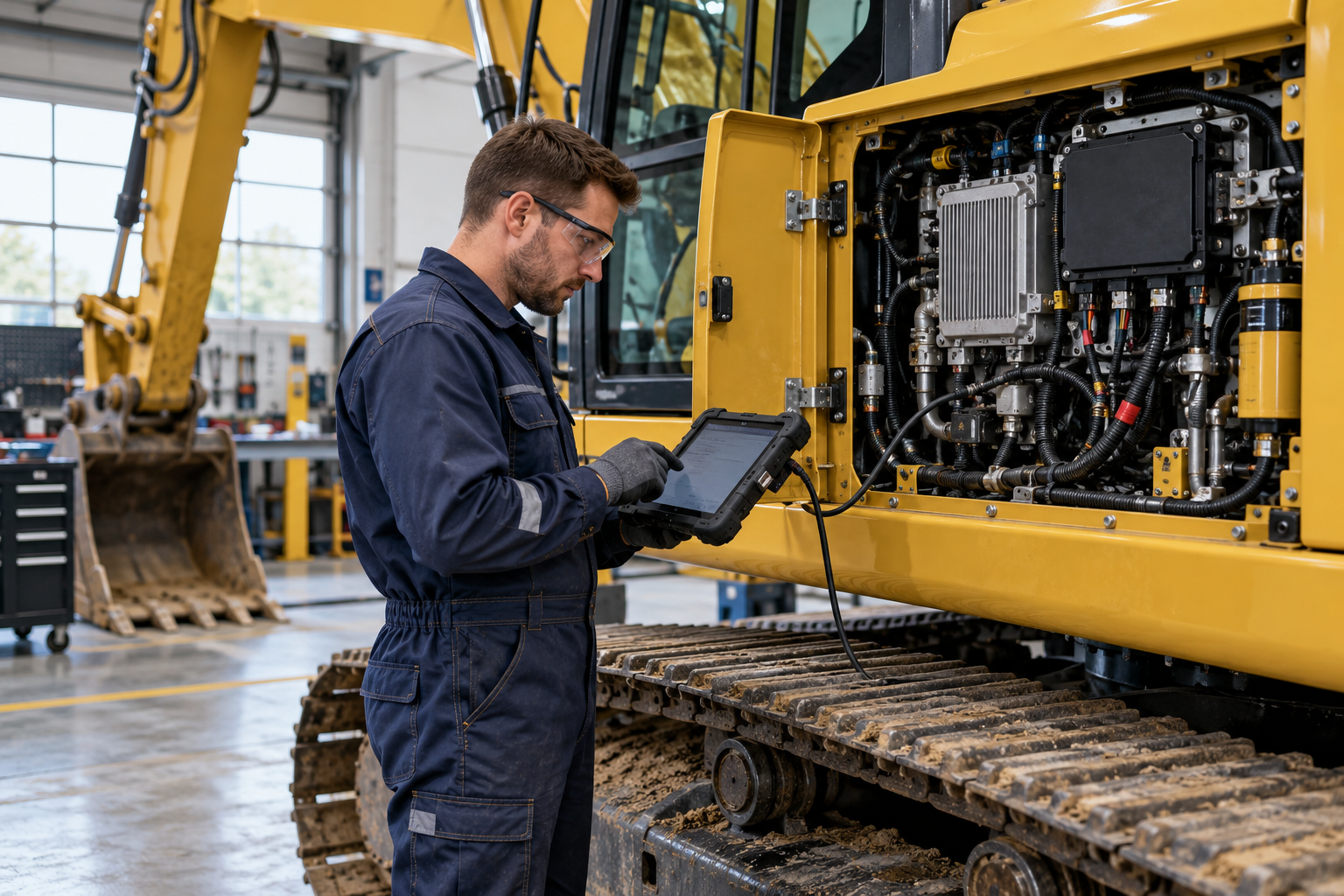 Imagem ilustrativa de diagnóstico com equipamento eletrônico