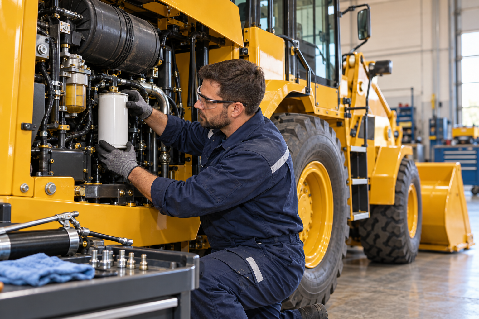 Imagem ilustrativa de inspeção preventiva em equipamento